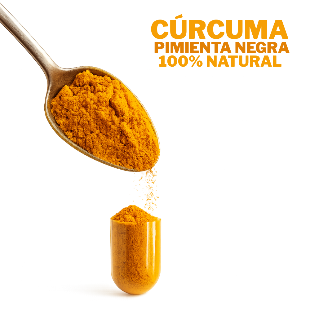 OFERTA 2X CAPSULAS DE CURCUMA CON PIMIENTA NEGRA - 100% NATURAL
