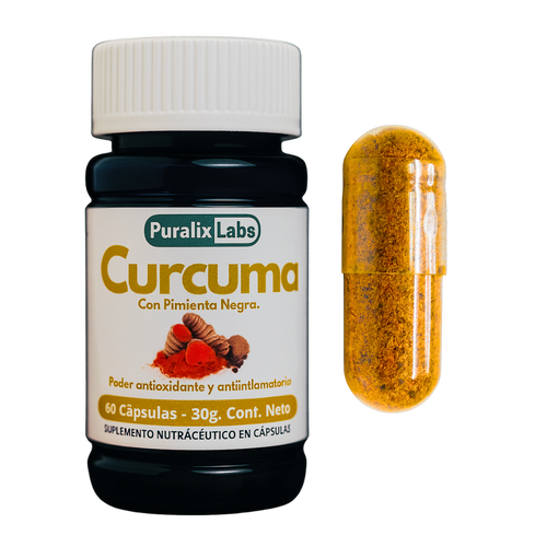 Capsulas naturales de curcuma