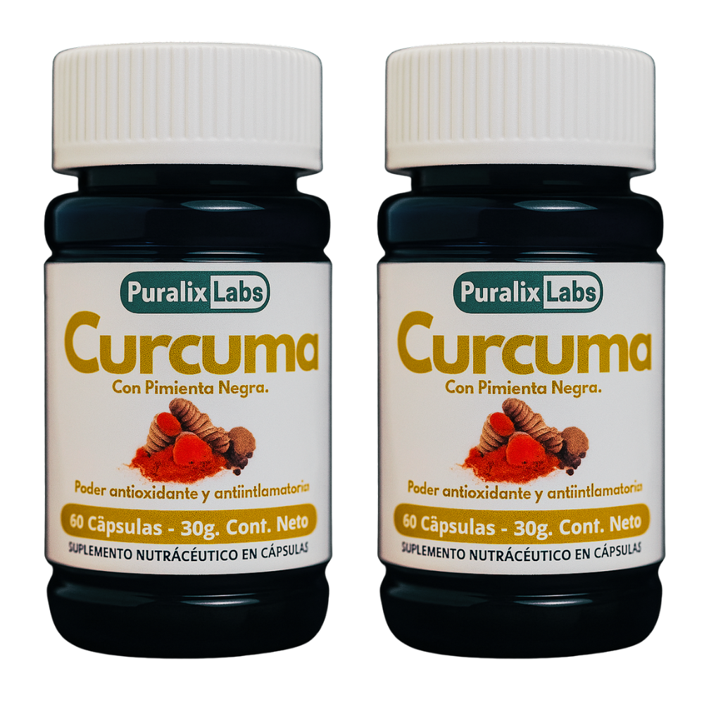 OFERTA 2X CAPSULAS DE CURCUMA CON PIMIENTA NEGRA - 100% NATURAL